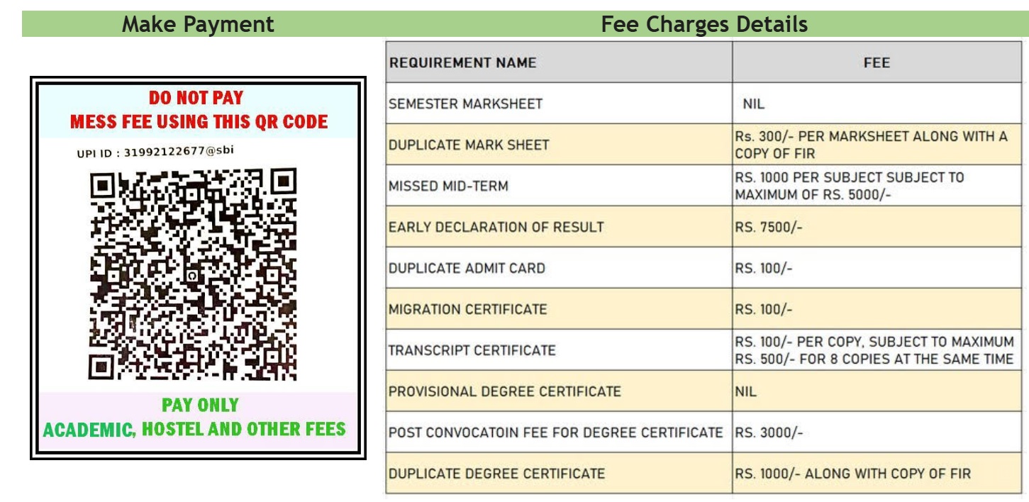 Exam Scheme and Fee Structure
