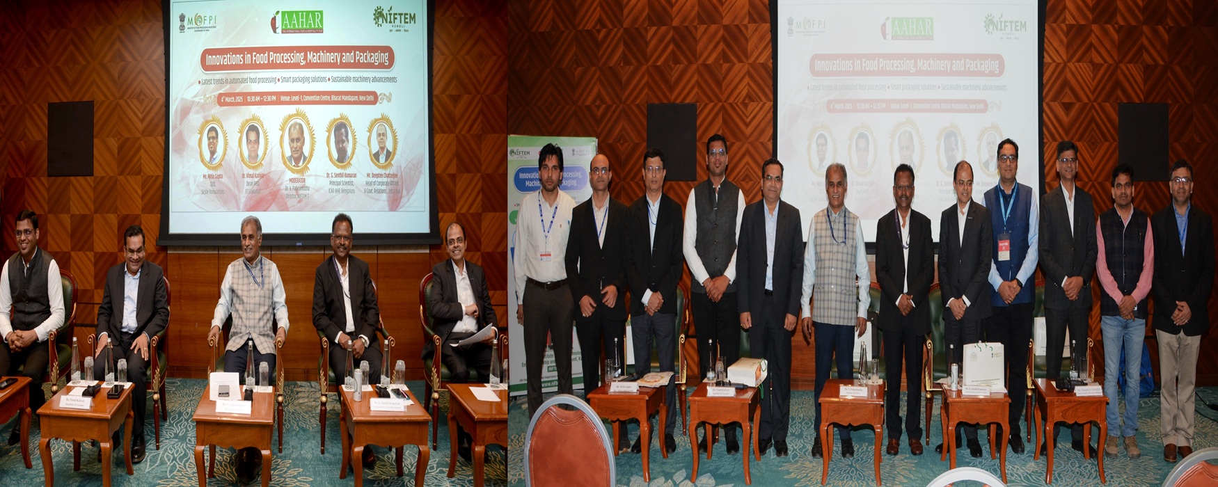 Ministry of Food Processing Industries (MoFPI) and NIFTEM-K hosted technical sessions on the opening day of AAHAR 2025, bringing together industry leaders, academicians and policymakers