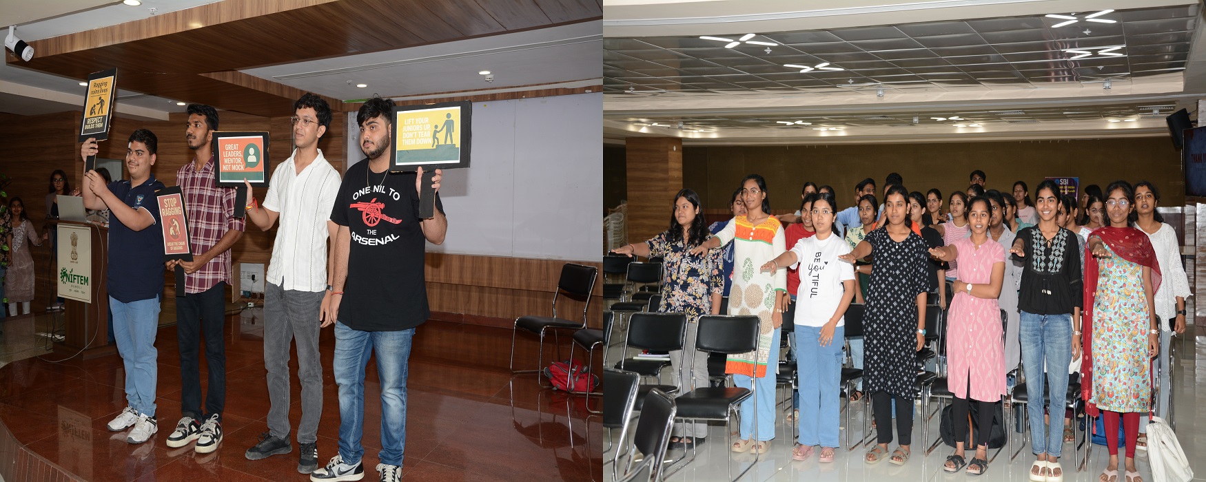 Anti-ragging programs organized by NIFTEM-K