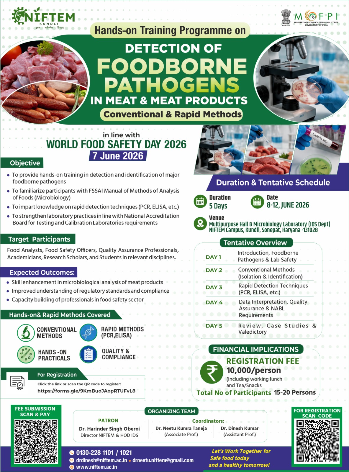 Detection of foodborne pathogens in meat and meat products